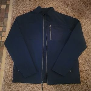 Red Head Men's Long Sleeve Full Zip Performance Jacket M Navy Blue